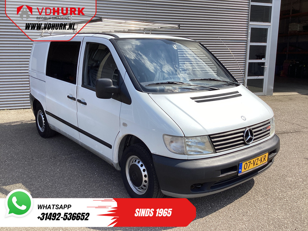 Mercedes-Benz Vito Bestelbus 108 CDI EXPORT ONLY ENGINE DEFECT NL Auto/ Trekhaak/ Imperiaal/ Fietsendrager 0