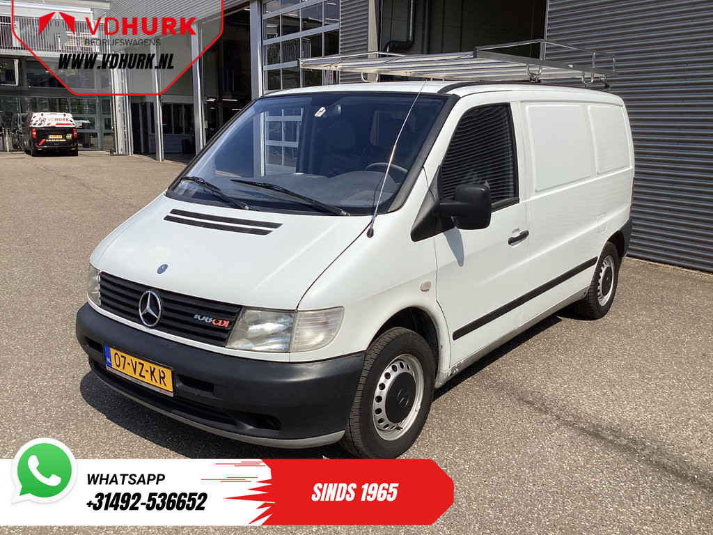 Mercedes-Benz Vito Bestelbus 108 CDI EXPORT ONLY ENGINE DEFECT NL Auto/ Trekhaak/ Imperiaal/ Fietsendrager 7