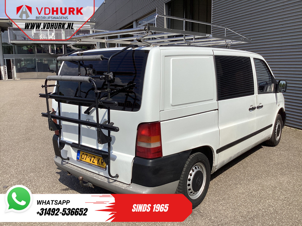 Mercedes-Benz Vito Bestelbus 108 CDI EXPORT ONLY ENGINE DEFECT NL Auto/ Trekhaak/ Imperiaal/ Fietsendrager 8