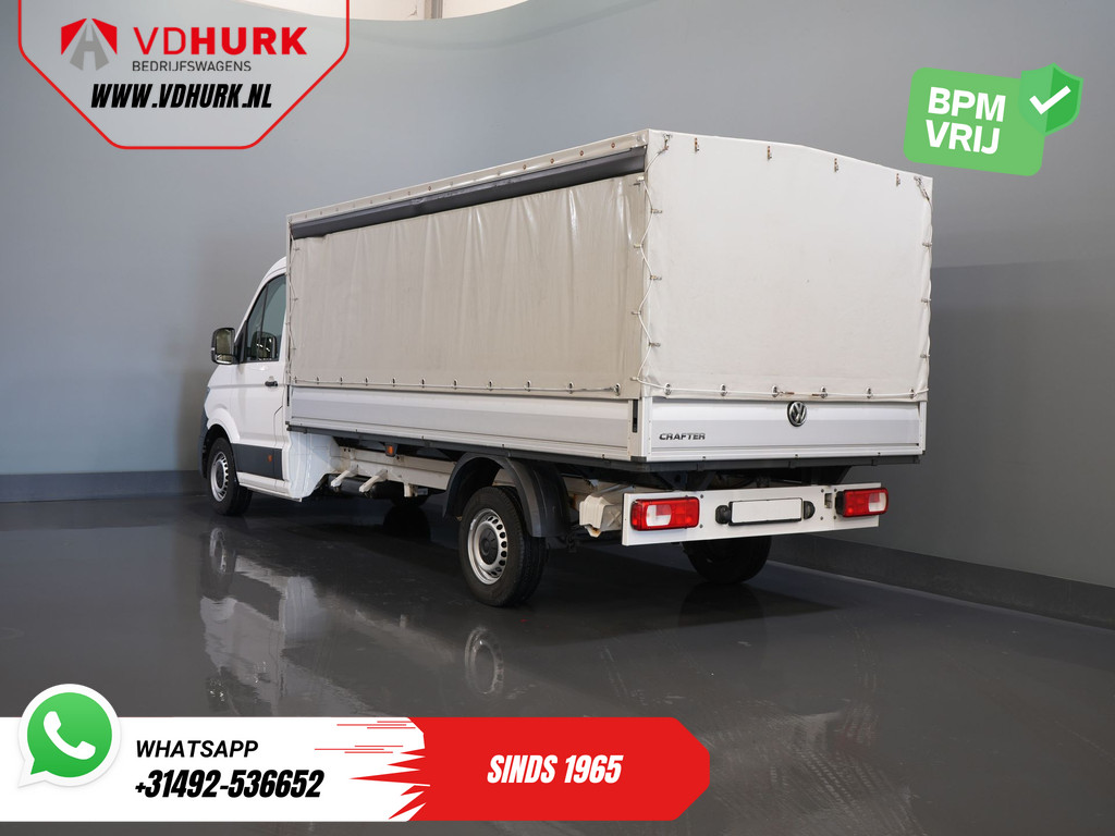 Volkswagen Crafter Open laadbak 35 2.0 TDI 180 pk DSG Aut. BPM VRIJ! 430x203 Open laadbak/ Schuifzeil/ Huif/ Climate/ Adapt. Cruise/ Camera/ Carplay 1