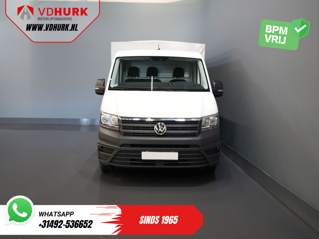 Volkswagen Crafter Open laadbak 35 2.0 TDI 180 pk DSG Aut. BPM VRIJ! 430x203 Open laadbak/ Schuifzeil/ Huif/ Climate/ Adapt. Cruise/ Camera/ Carplay 6