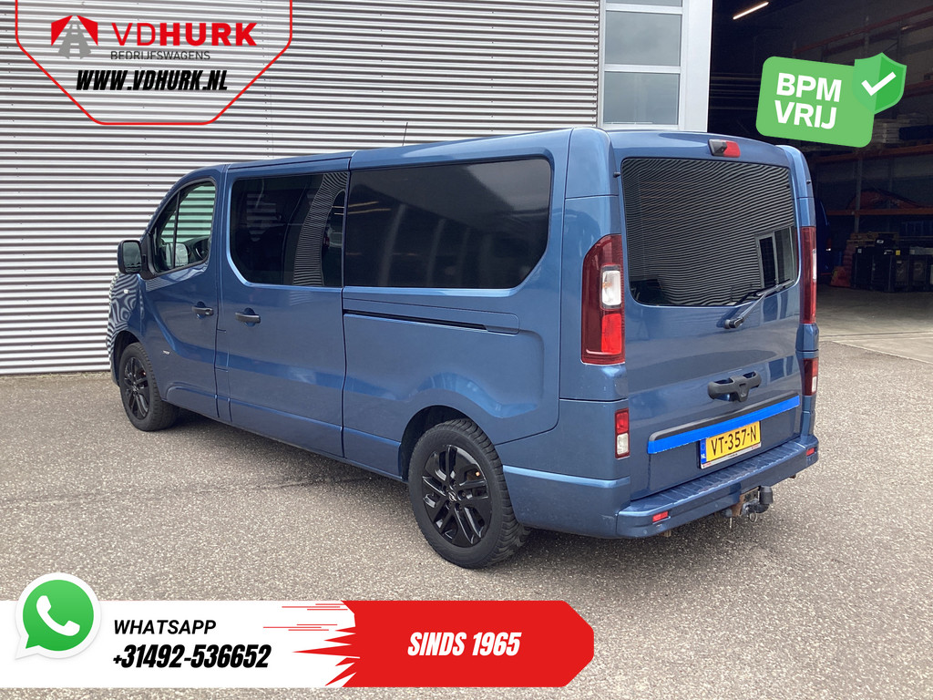 Opel Vivaro Bestelbus 1.6 CDTI 140 pk L2 DC Dubbel Cabine EXPORT ONLY 2x Schuifdeur/ Leder/ Climate/ Carplay/ Camera/ Cruise/ PDC/ Trekhaak/ LMV 1