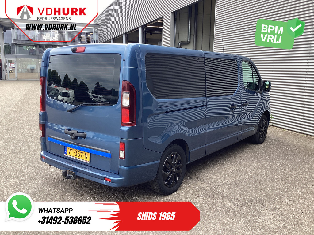 Opel Vivaro Bestelbus 1.6 CDTI 140 pk L2 DC Dubbel Cabine EXPORT ONLY 2x Schuifdeur/ Leder/ Climate/ Carplay/ Camera/ Cruise/ PDC/ Trekhaak/ LMV 8