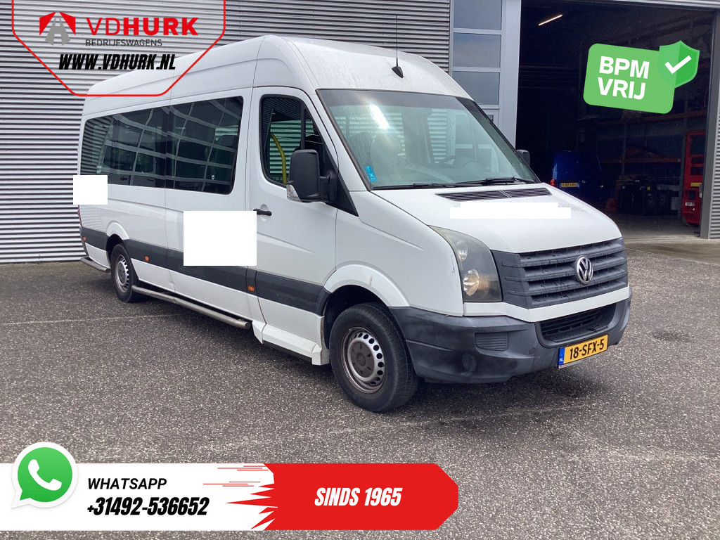 Volkswagen Crafter Personenvervoer 35 2.0 TDI L3H2 EXPORT ONLY! €9.559 incl BTW/BPM Rolstoellift/ 9 Pers/ 9P/ Sidebars/ Rearbar/ Airco 0