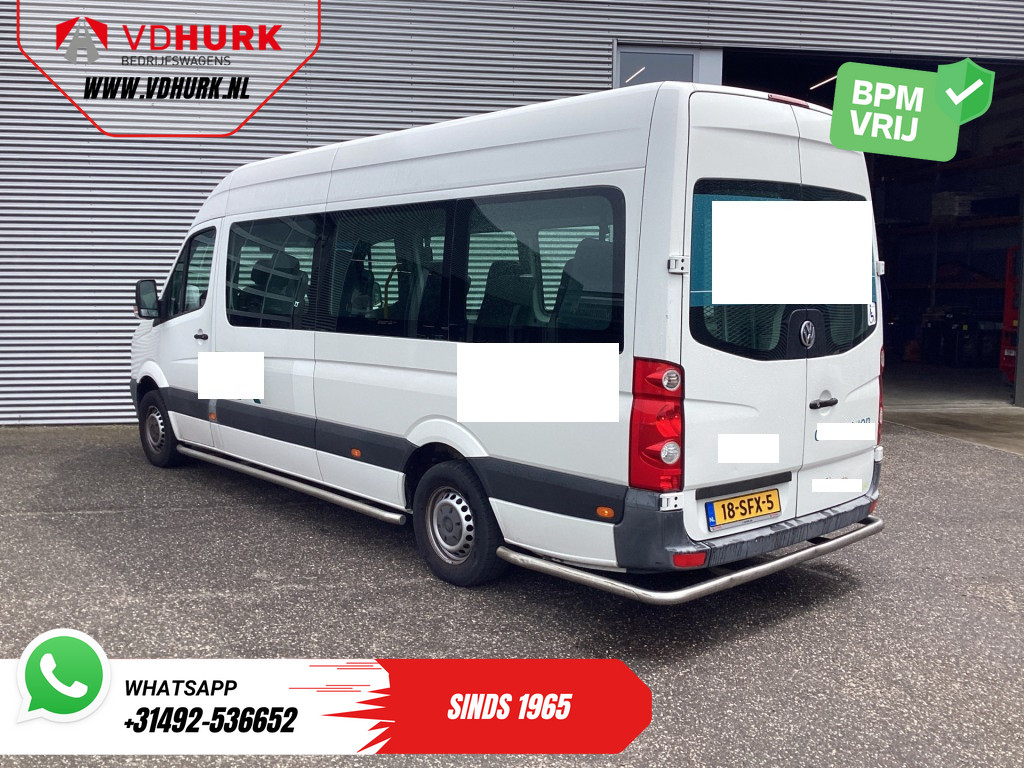 Volkswagen Crafter Personenvervoer 35 2.0 TDI L3H2 EXPORT ONLY! €9.559 incl BTW/BPM Rolstoellift/ 9 Pers/ 9P/ Sidebars/ Rearbar/ Airco 1