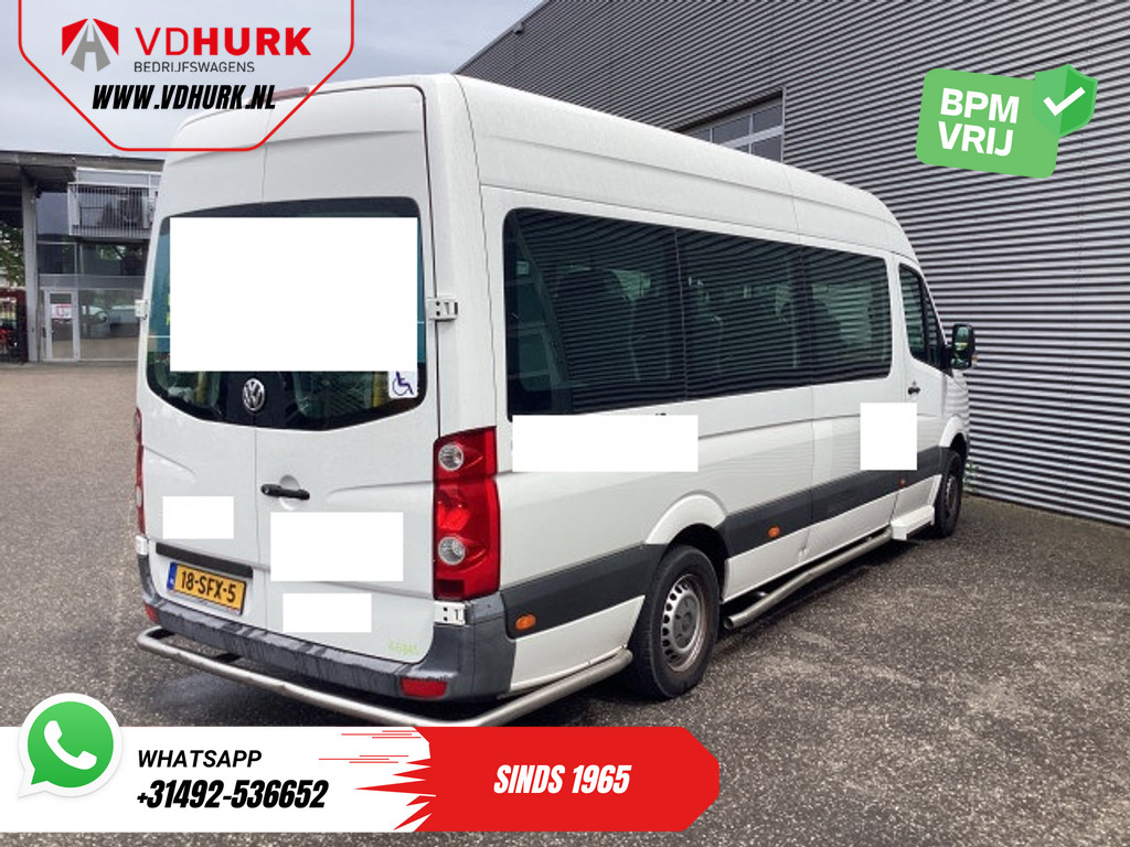 Volkswagen Crafter Personenvervoer 35 2.0 TDI L3H2 EXPORT ONLY! €9.559 incl BTW/BPM Rolstoellift/ 9 Pers/ 9P/ Sidebars/ Rearbar/ Airco 8