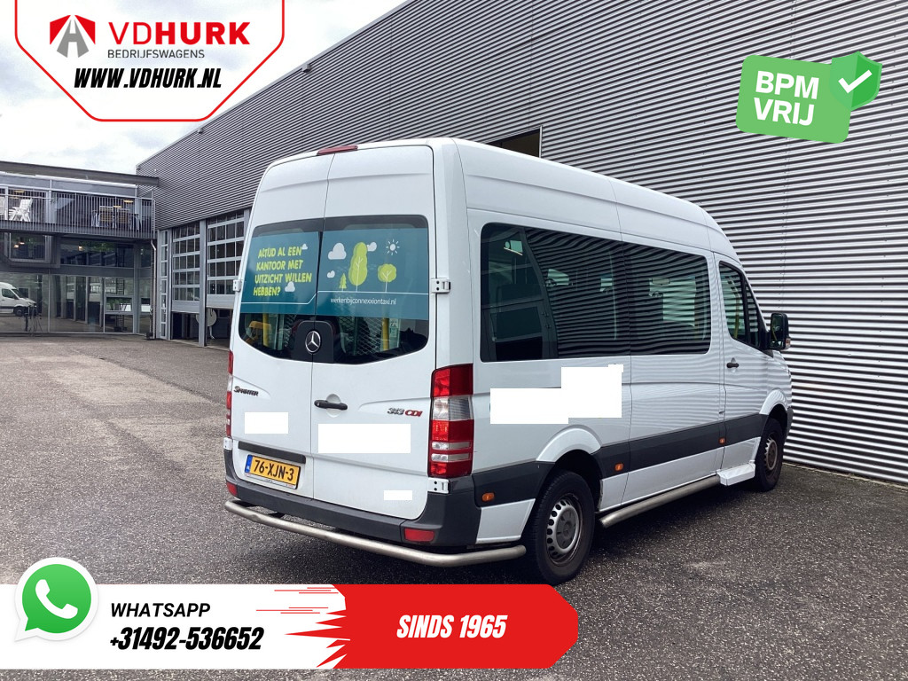Mercedes-Benz Sprinter Personenvervoer Mercedes-Benz Sprinter 313 2.2 CDI L2H2 €9.922 Incl. BTW BPM VRIJ! EXPORT ONLY Combi/ 9 Persoons/ Kombi/ 9P/ Airco/ Rolstoellift 9