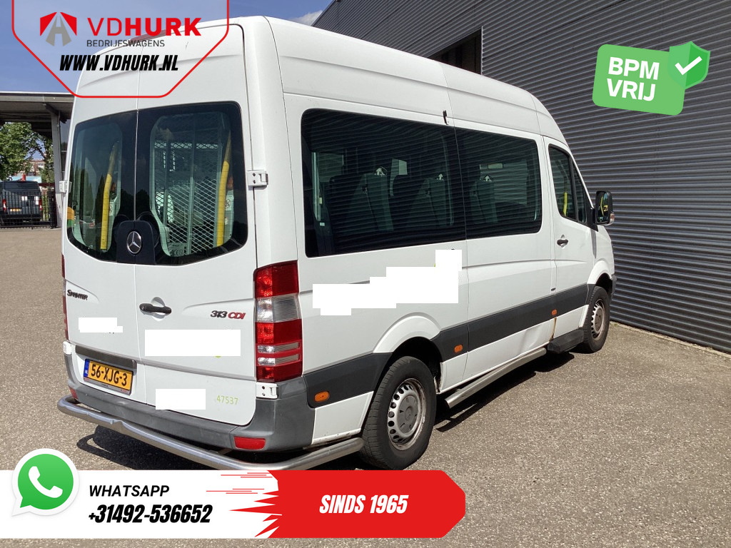Mercedes-Benz Sprinter Personenvervoer 313 2.2 CDI L2H2 €11.132 Incl. BTW BPM VRIJ! EXPORT ONLY Combi/ 9 Persoons/ Kombi/ 9P/ Airco/ Rolstoellift 10