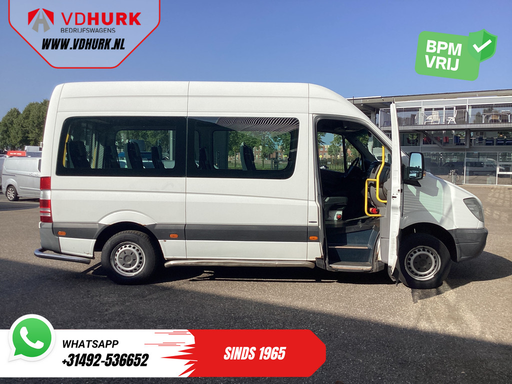 Mercedes-Benz Sprinter Personenvervoer 313 2.2 CDI L2H2 €9.922 Incl. BTW BPM VRIJ! EXPORT ONLY Combi/ 9 Persoons/ Kombi/ 9P/ Airco/ Rolstoellift 5