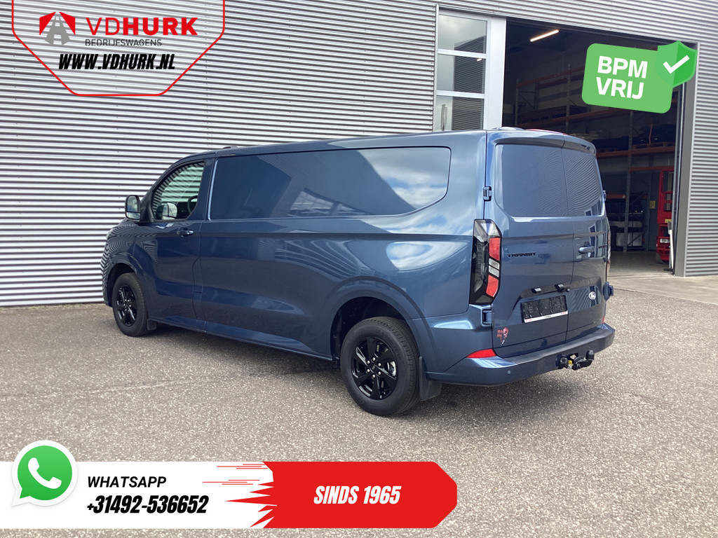 Ford Transit Custom Bestelbus 300 2.0 TDCI 150 pk L2 Limited BPM VRIJ! Garantie tot 3-28'/ LED/ Adapt.Cruise/ Navi/ Stuurverw./ Stoelverw./ Carplay/ Camera/ P 1