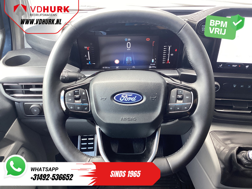 Ford Transit Custom Bestelbus 300 2.0 TDCI 150 pk L2 Limited BPM VRIJ! Garantie tot 3-28'/ LED/ Adapt.Cruise/ Navi/ Stuurverw./ Stoelverw./ Carplay/ Camera/ P 10
