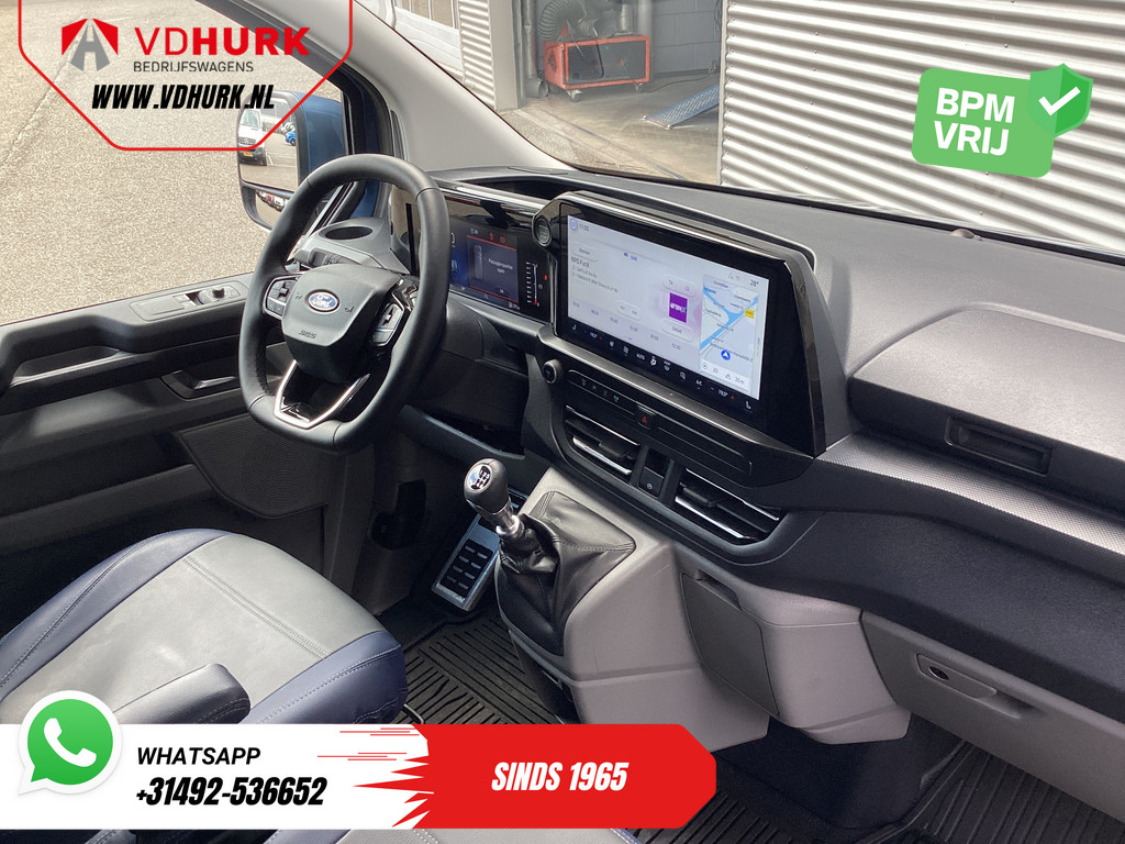Ford Transit Custom Bestelbus 300 2.0 TDCI 150 pk L2 Limited BPM VRIJ! Garantie tot 3-28'/ LED/ Adapt.Cruise/ Navi/ Stuurverw./ Stoelverw./ Carplay/ Camera/ P 2
