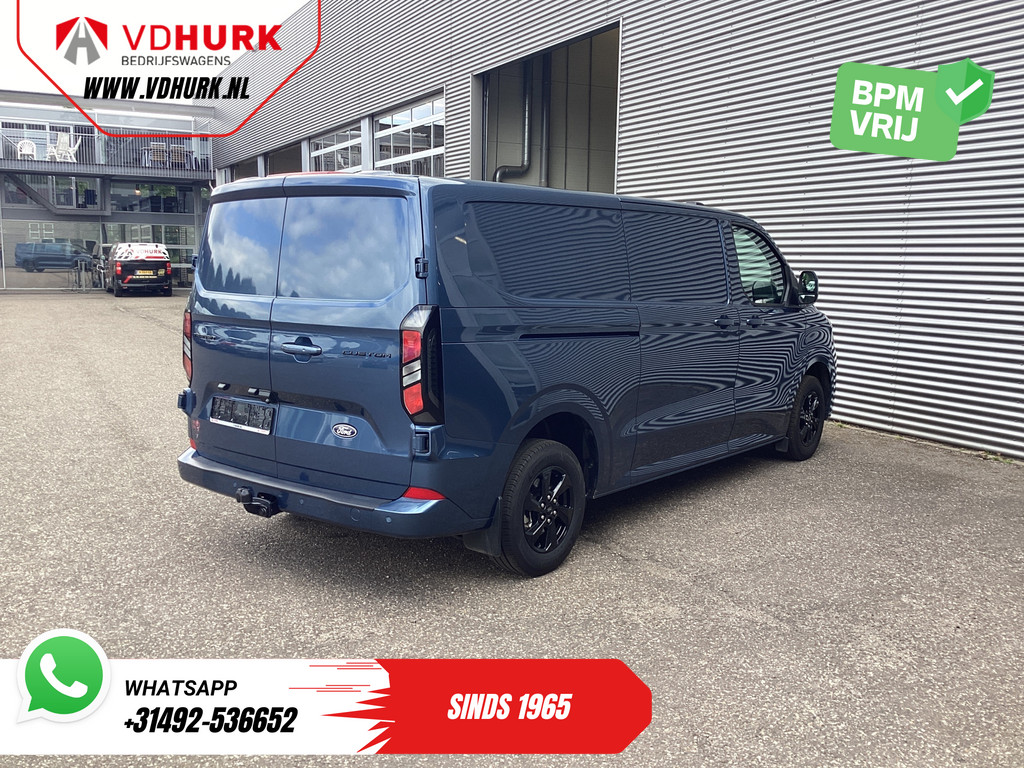 Ford Transit Custom Bestelbus 300 2.0 TDCI 150 pk L2 Limited BPM VRIJ! Garantie tot 3-28'/ LED/ Adapt.Cruise/ Navi/ Stuurverw./ Stoelverw./ Carplay/ Camera/ P 8