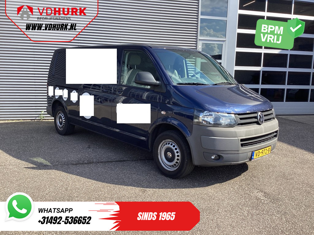 Volkswagen Transporter Bestelbus 2.0 TDI 100 pk EXPORT ONLY L2 Airco/ 2.2T Trekverm./ Inrichting/ Trekhaak 0