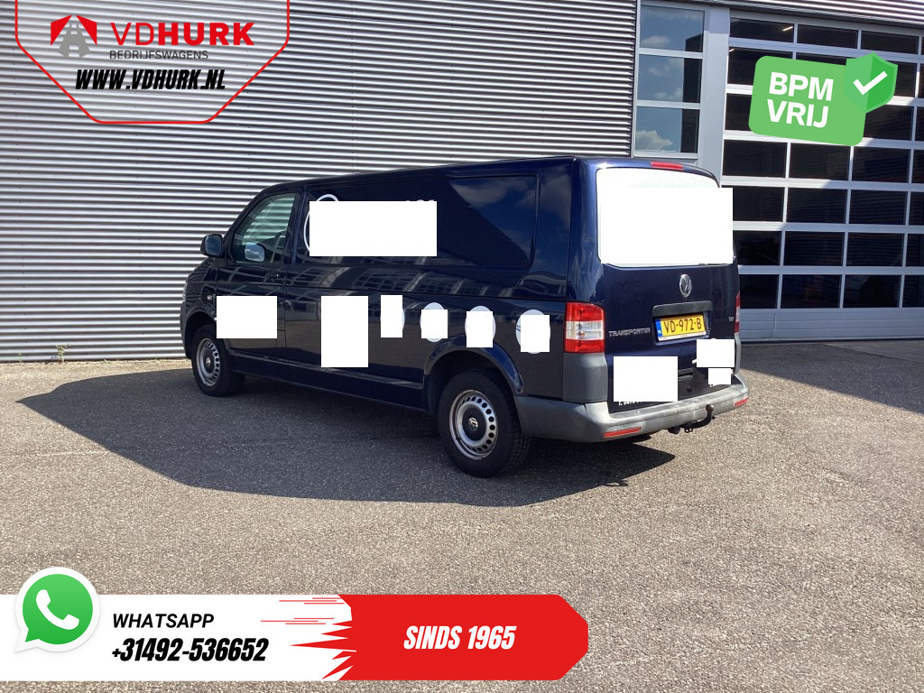Volkswagen Transporter Bestelbus 2.0 TDI 100 pk EXPORT ONLY L2 Airco/ 2.2T Trekverm./ Inrichting/ Trekhaak 1