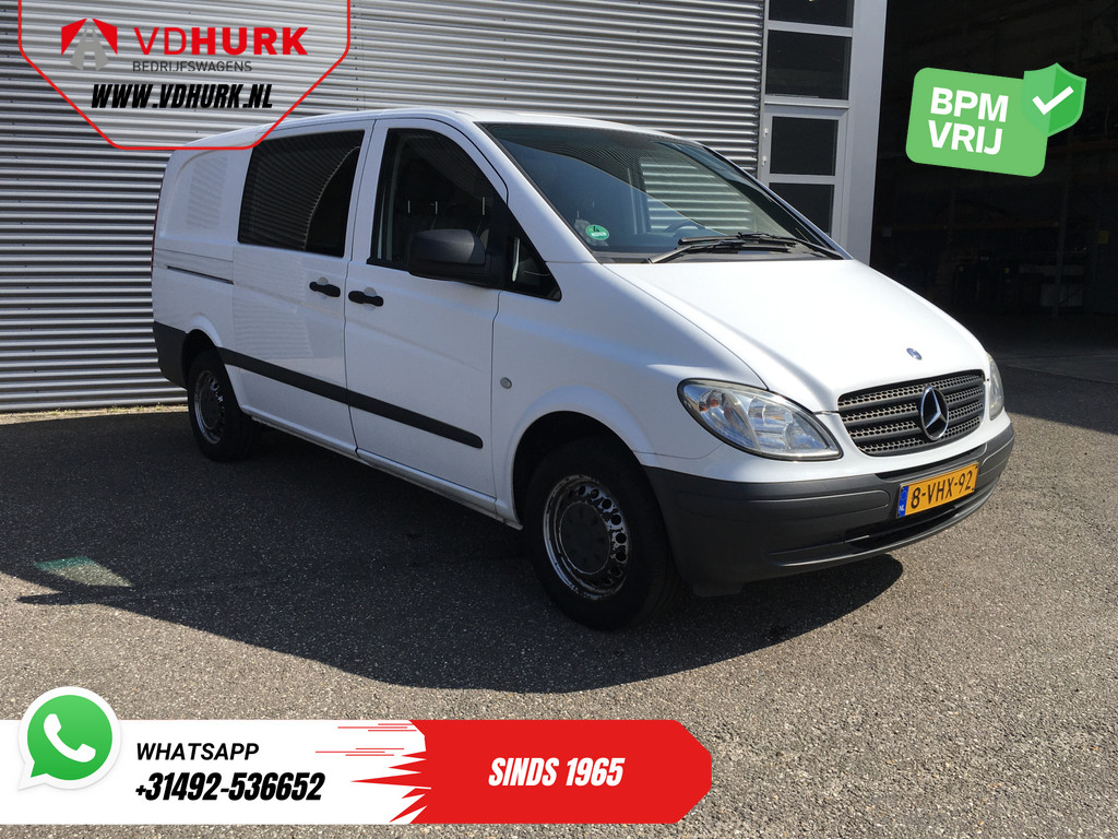 Mercedes-Benz Vito Bestelbus 109 CDI EXPORT ONLY NL Auto/ APK 03-2026/ 3 Pers./ Trekhaak 0
