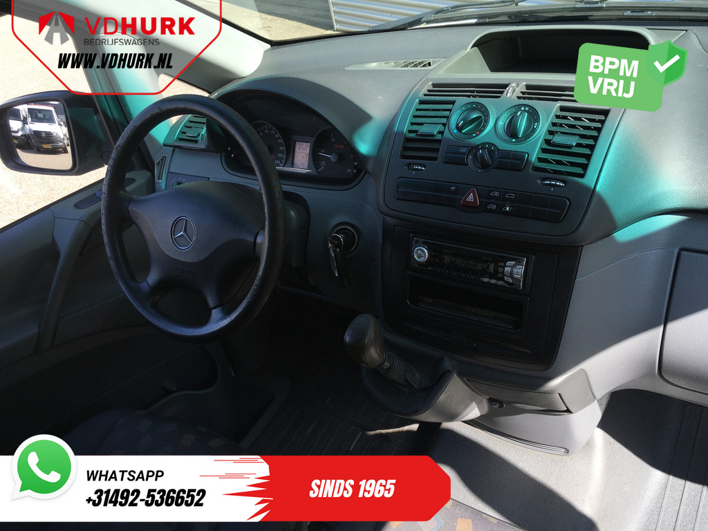 Mercedes-Benz Vito Bestelbus 109 CDI EXPORT ONLY NL Auto/ APK 03-2026/ 3 Pers./ Trekhaak 2