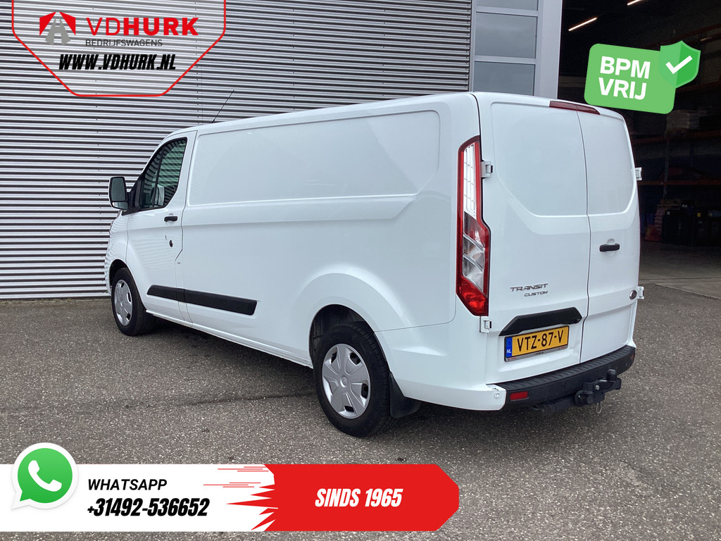 Ford Transit Custom Bestelbus 320 2.0 TDCI 130 pk L2 Trend BPM VRIJ! 2.8t Trekverm./ Stoelverw./ Carplay/ Camera/ PDC/ Cruise/ Trekhaak 1