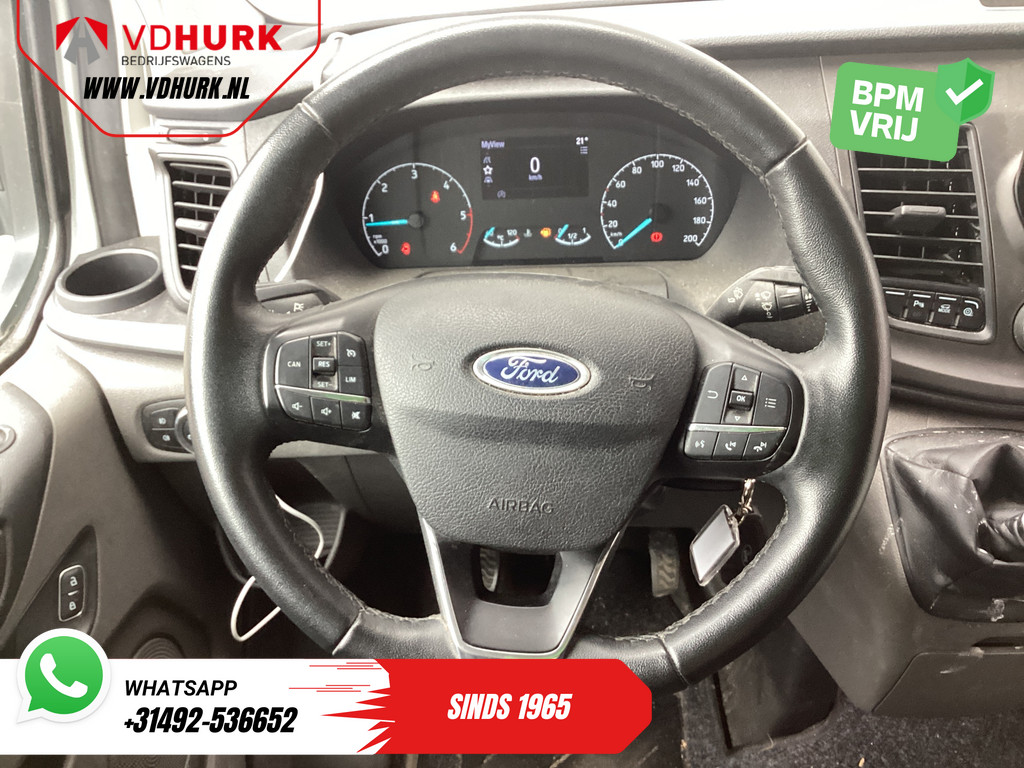 Ford Transit Custom Bestelbus 320 2.0 TDCI 130 pk L2 Trend BPM VRIJ! 2.8t Trekverm./ Stoelverw./ Carplay/ Camera/ PDC/ Cruise/ Trekhaak 2