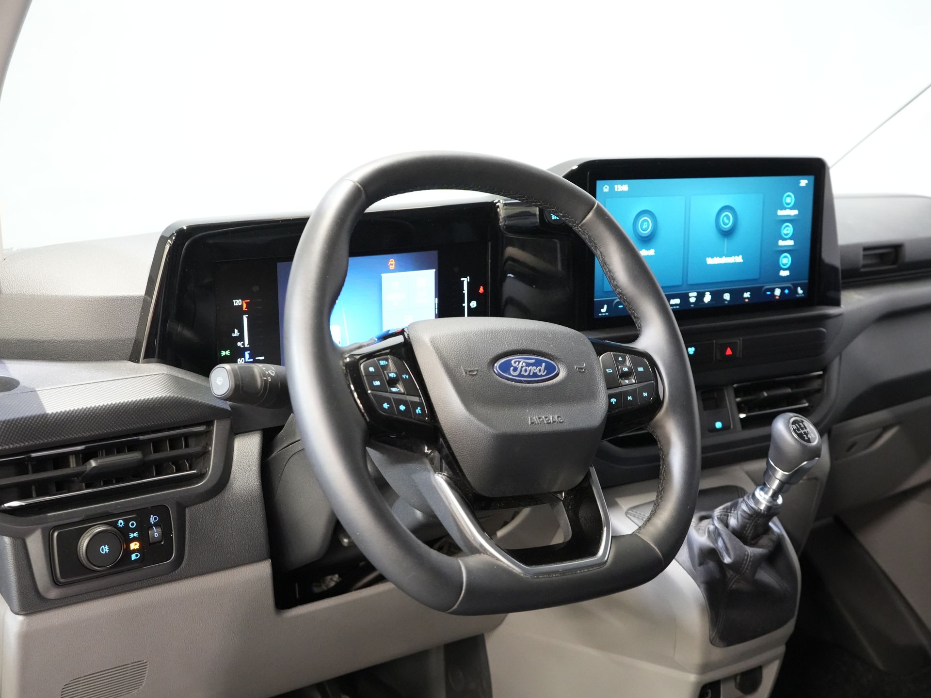 Ford Transit Custom Bestelbus 2.0 TDCI 150 pk L2 Limited BPM VRIJ! (DEMO) Garantie tot 9-29'/ LED/ 2x Schuifdeur/ Stoelverw./ Carplay/ Camera/ PDC/ LMV/ Cruis 13