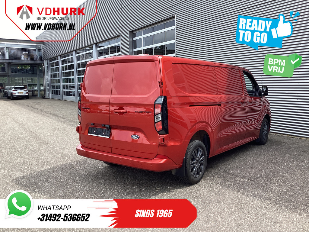 Ford Transit Custom Bestelbus 2.0 TDCI 150 pk L2 Limited BPM VRIJ! Garantie tot 1-28'/ Adapt. Cruise/ LED/ Stoelverw./ Stuurverw./ Carplay/ PDC/ Camera 7