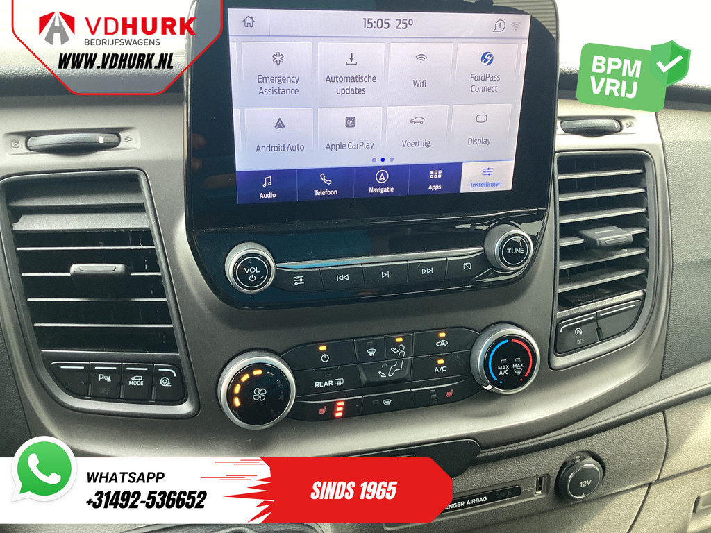 Ford Transit Custom Bestelbus 2.0 TDCI L2 Trend DC Dubbel Cabine BPM VRIJ! NL Auto/ Stoelverw./ Carplay/ 2.7t Trekverm./ Navi/ PDC/ Cruise 10