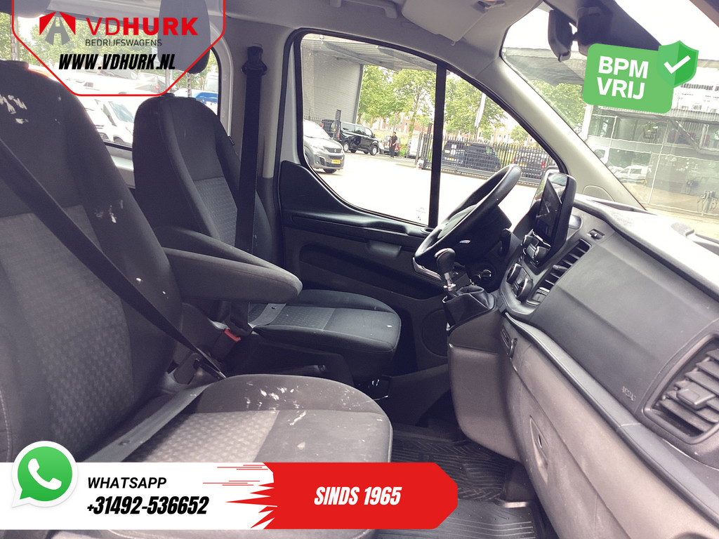 Ford Transit Custom Bestelbus 2.0 TDCI L2 Trend DC Dubbel Cabine BPM VRIJ! NL Auto/ Stoelverw./ Carplay/ 2.7t Trekverm./ Navi/ PDC/ Cruise 9