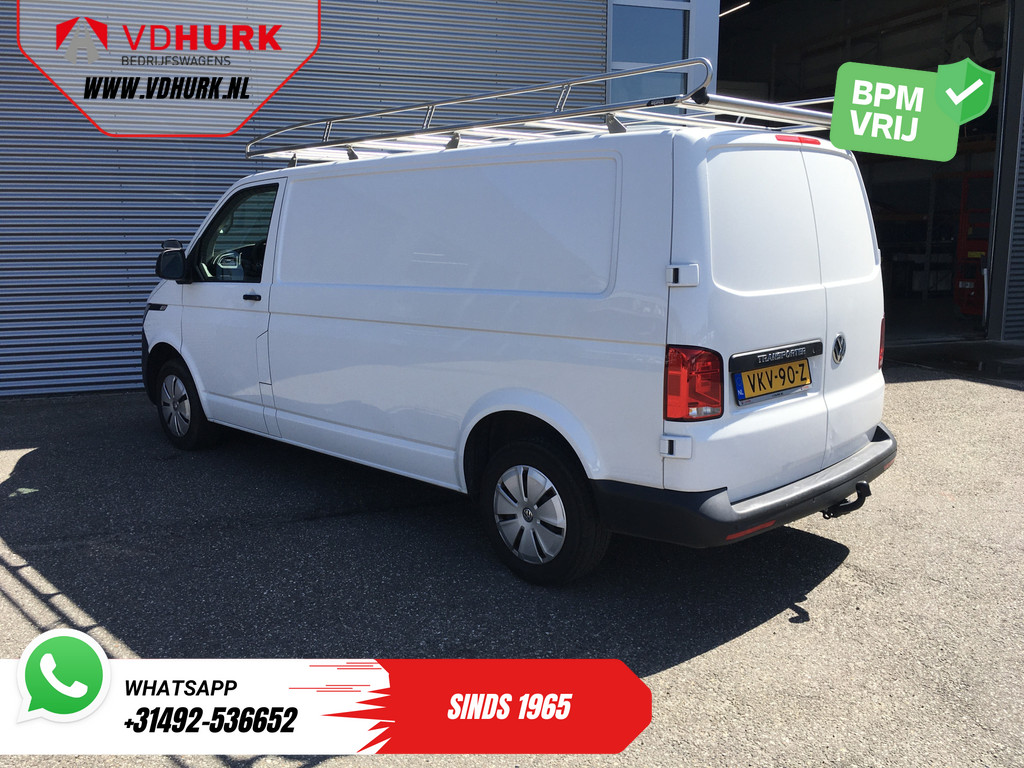 Volkswagen Transporter Bestelbus 2.0 TDI L2 BPM VRIJ! Imperiaal/ Carplay/ Airco/ Cruise/ PDC/ Trekhaak 1