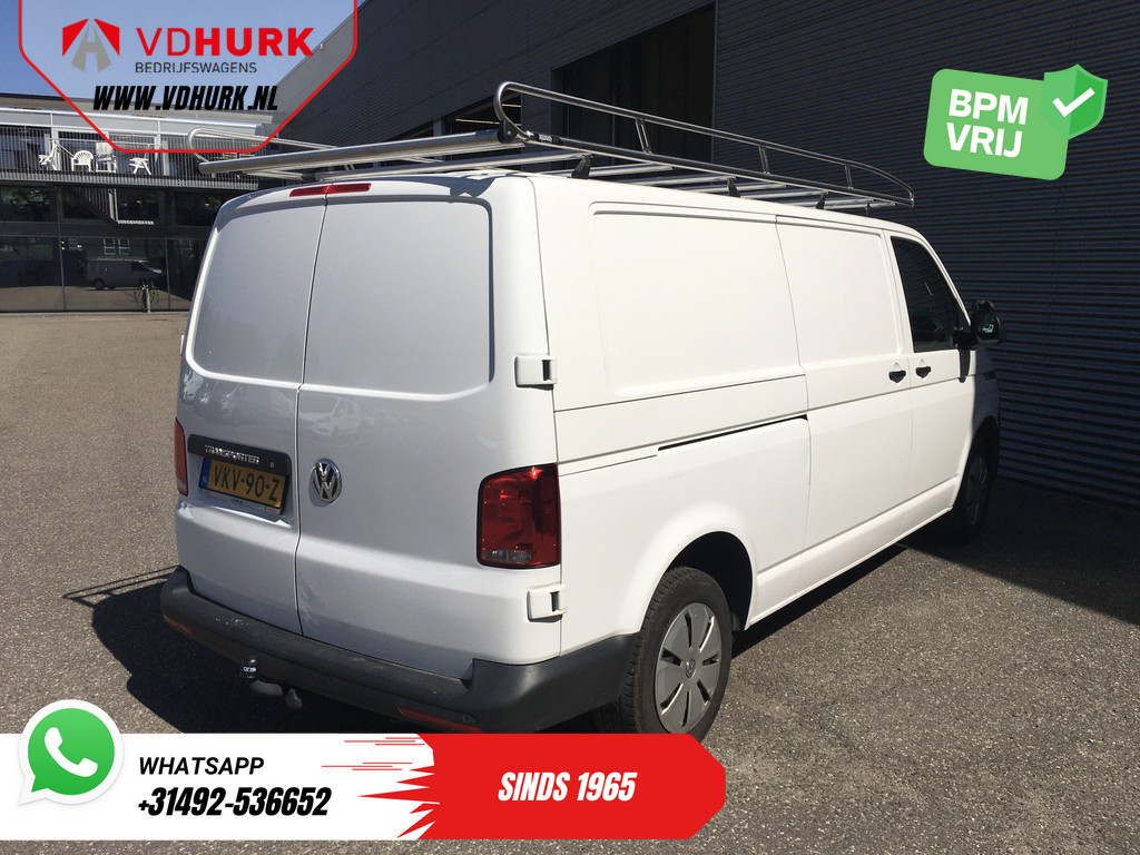 Volkswagen Transporter Bestelbus 2.0 TDI L2 BPM VRIJ! Imperiaal/ Carplay/ Airco/ Cruise/ PDC/ Trekhaak 8