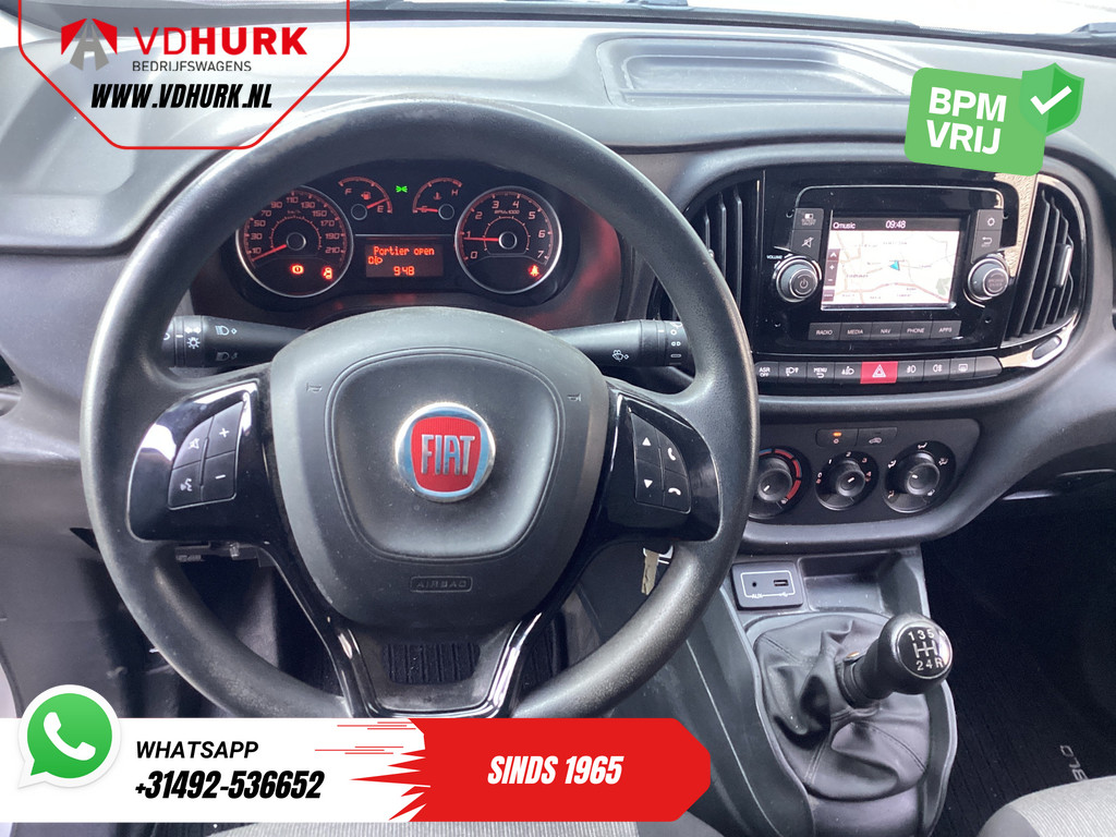 Fiat Dobló Cargo Bestelbus 1.3 MJ 95 pk BPM VRIJ! NL Auto/ Navi/ Airco/ Cruise/ PDC 9