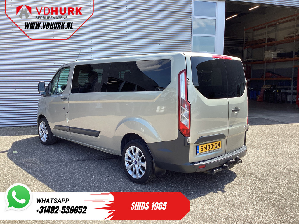 Ford Transit Custom Personenvervoer Tourneo 2.0 TDCI 130 pk L2 EXPORT ONLY EUR6 9 Pers/ 9P/ Airco/ Cruise/ PDC/ LMV/ Trekhaak 1