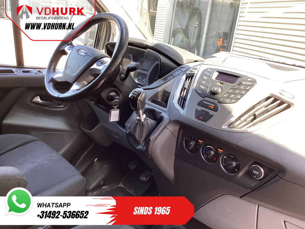 Ford Transit Custom Personenvervoer Tourneo 2.0 TDCI 130 pk L2 EXPORT ONLY EUR6 9 Pers/ 9P/ Airco/ Cruise/ PDC/ LMV/ Trekhaak 2