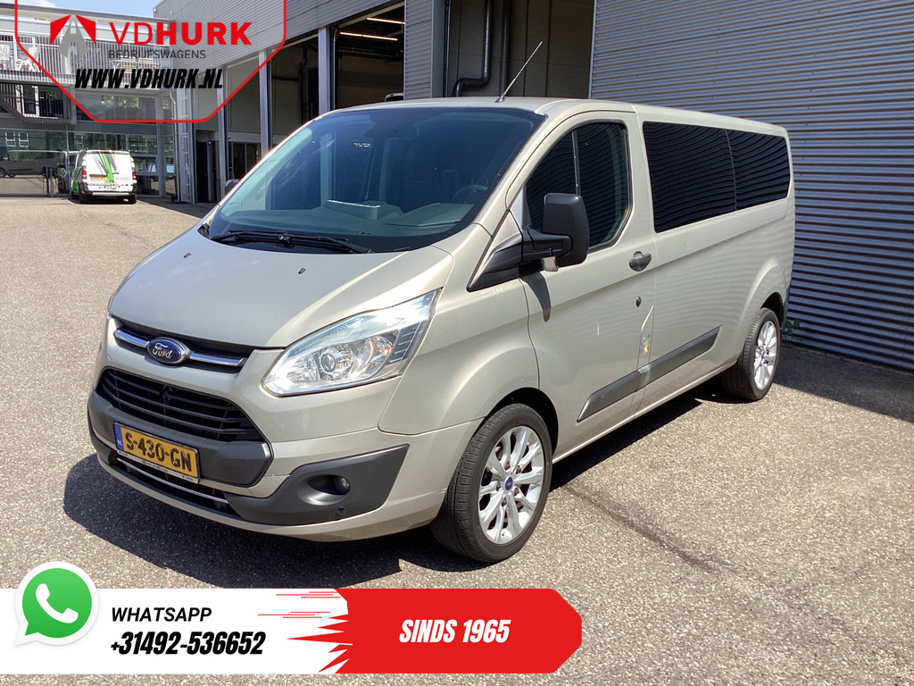 Ford Transit Custom Personenvervoer Tourneo 2.0 TDCI 130 pk L2 EXPORT ONLY EUR6 9 Pers/ 9P/ Airco/ Cruise/ PDC/ LMV/ Trekhaak 7
