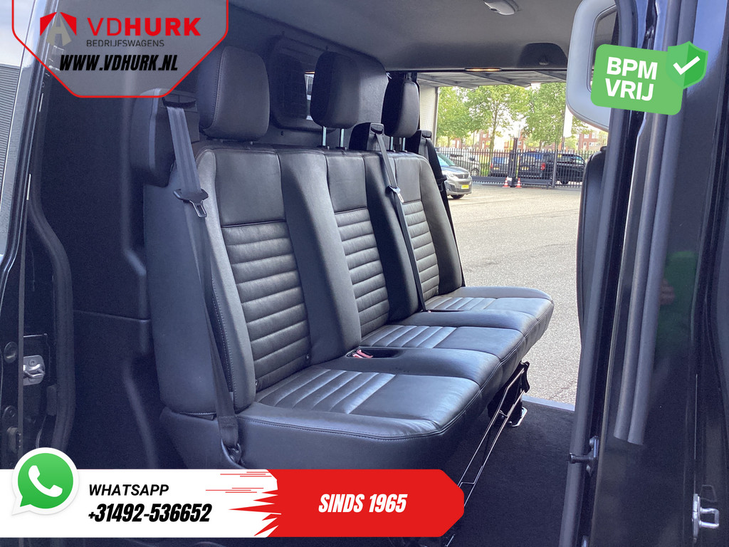 Ford Transit Custom Bestelbus 2.0 TDCI 170 pk Aut. L2 Limited DC Dubbel Cabine EXPORT ONLY Riem V.V/ Adapt.Cruise/ Bi-Xenon/ Leder/ 2xSchuifdeur/ Elek.Stoel/  8