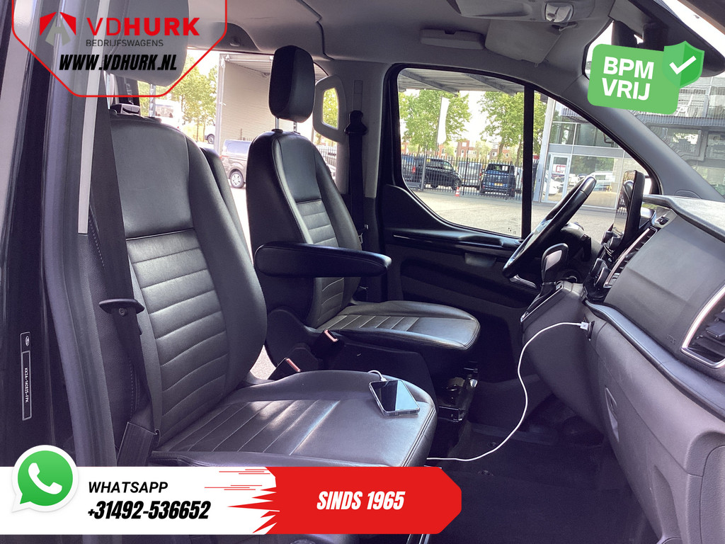 Ford Transit Custom Bestelbus 2.0 TDCI 170 pk Aut. L2 Limited DC Dubbel Cabine EXPORT ONLY Riem V.V/ Adapt.Cruise/ Bi-Xenon/ Leder/ 2xSchuifdeur/ Elek.Stoel/  9
