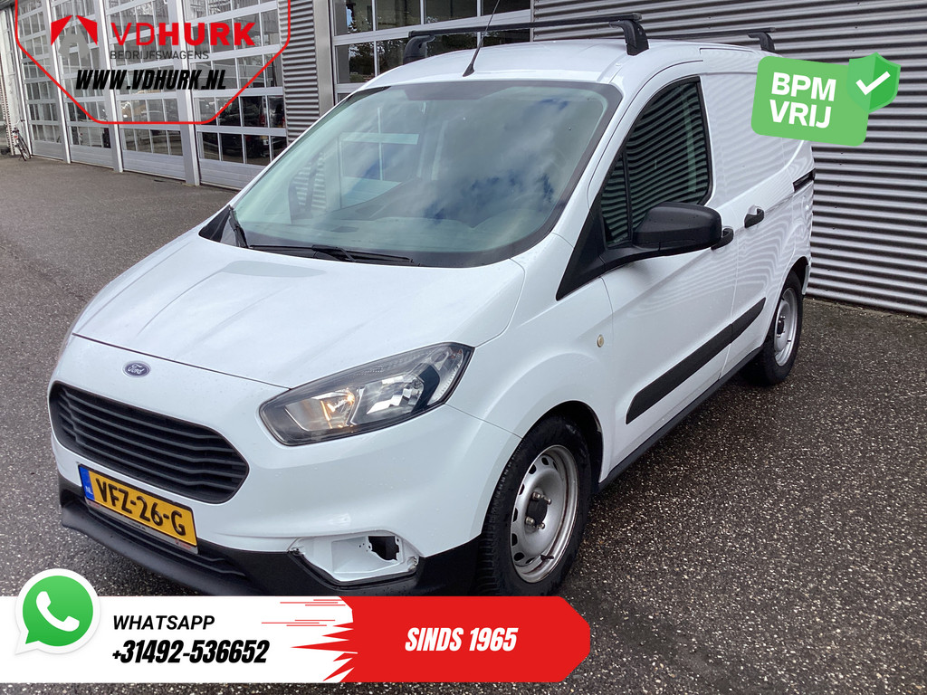 Ford Transit Courier Bestelbus 1.0 EcoBoost 100 pk Trend Benzine BPM VRIJ 2xSchuifdeur/ Airco/ Camera/ Trekhaak/ Dakdragers 7