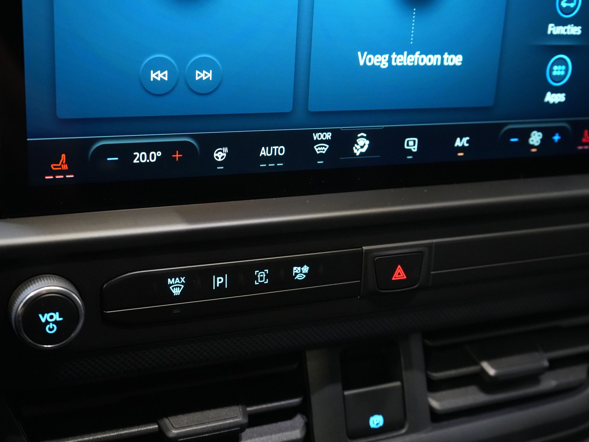 Ford E-Transit Custom Bestelbus 340 L2 65 kWh 330 km WLTP 2.3t Trekverm./ Snellader/ LED/ Standkachel/ Stoelverw./ Stuur.Verw./ Voorruit.Verw./ Carplay/ Camera/ 22