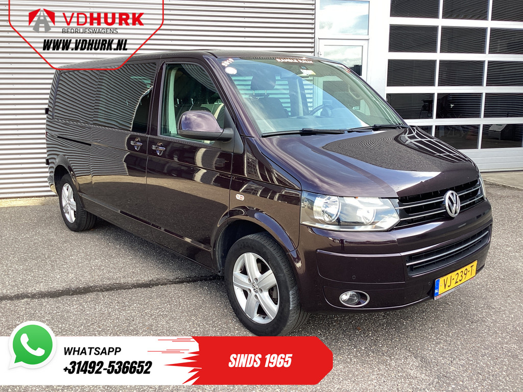 Volkswagen Transporter Bestelbus 2.0 TDI 140 pk DSG Aut. L2 Dubbel Cabine DC EXPORT 2.5t Trekverm./ Cruise/ Airco/ PDC V+A/ LMV 0