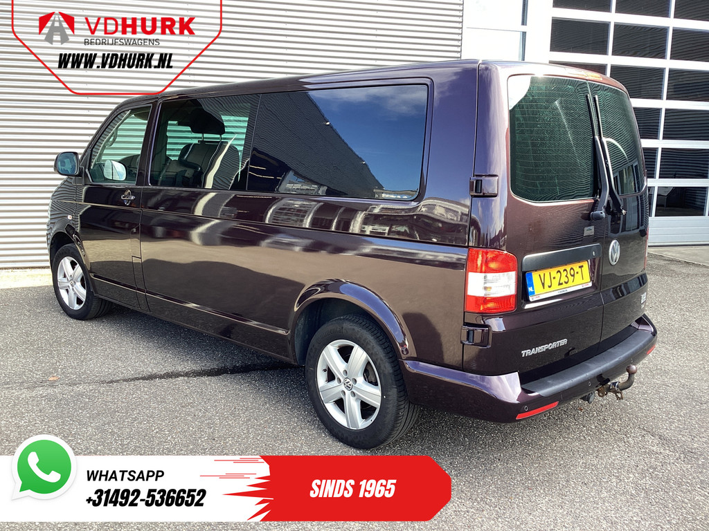 Volkswagen Transporter Bestelbus 2.0 TDI 140 pk DSG Aut. L2 Dubbel Cabine DC EXPORT 2.5t Trekverm./ Cruise/ Airco/ PDC V+A/ LMV 1