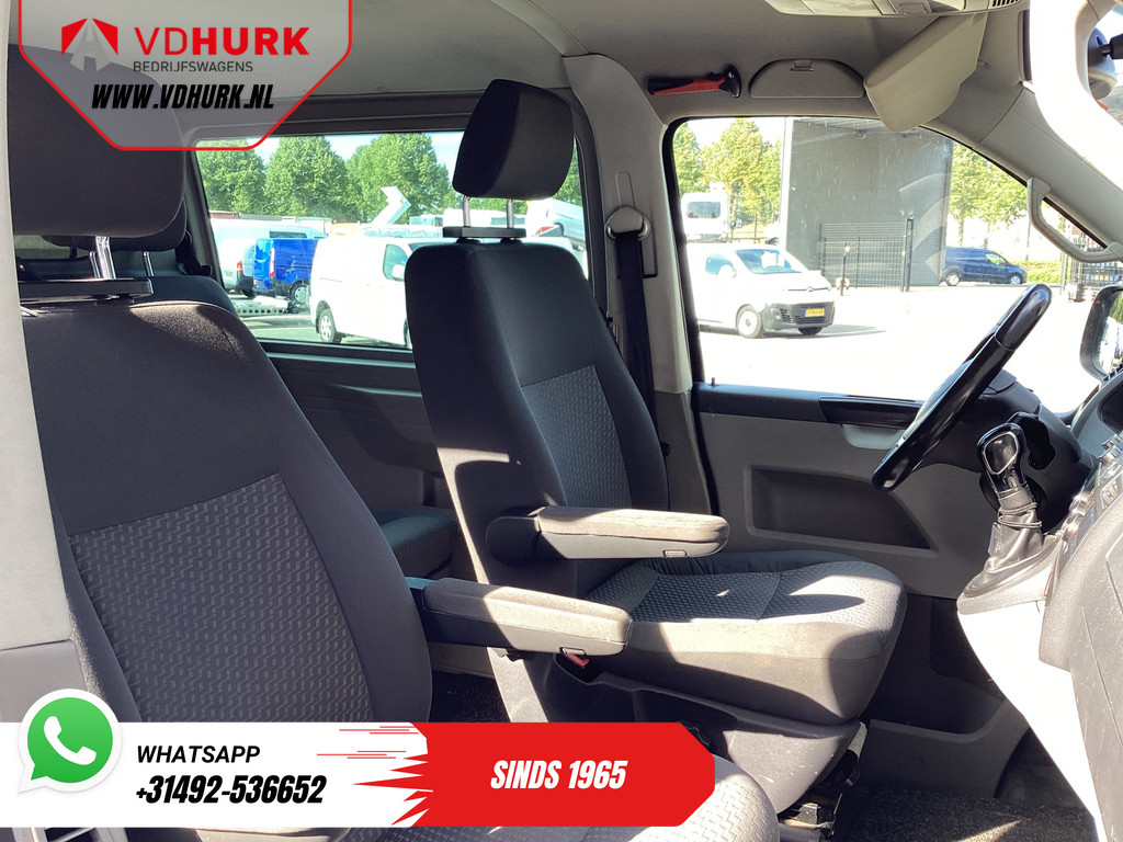 Volkswagen Transporter Bestelbus 2.0 TDI 140 pk DSG Aut. L2 Dubbel Cabine DC EXPORT 2.5t Trekverm./ Cruise/ Airco/ PDC V+A/ LMV 9