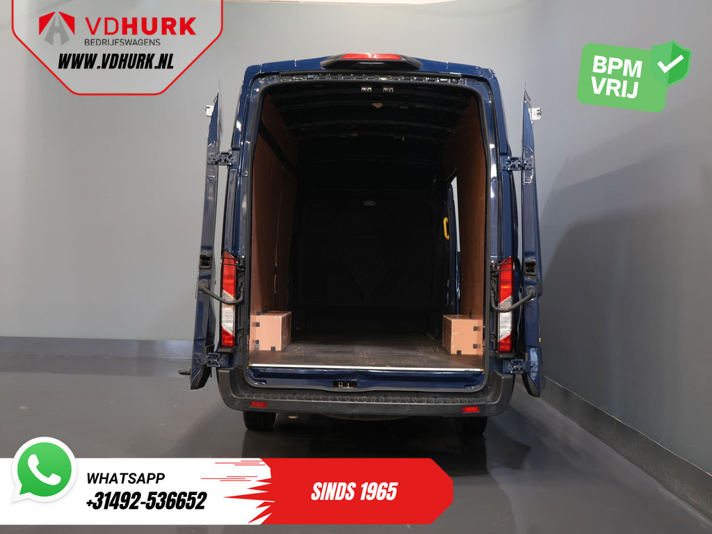 Ford Transit Bestelbus 350 2.0 TDCI 170 pk Aut. Jumbo L4H3 RWD BPM VRIJ! 270 Gr. Deuren/ Climate/ Betimmerd/ Camera/ Carplay/ Cruise/ PDC 4