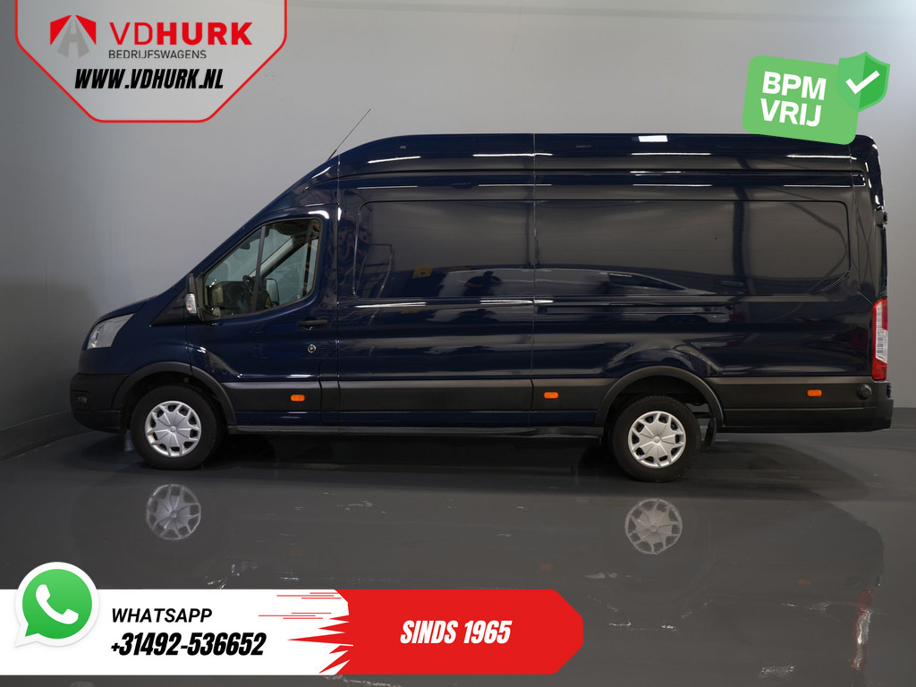 Ford Transit Bestelbus 350 2.0 TDCI 170 pk Aut. Jumbo L4H3 RWD BPM VRIJ! 270 Gr. Deuren/ Climate/ Betimmerd/ Camera/ Carplay/ Cruise/ PDC 9
