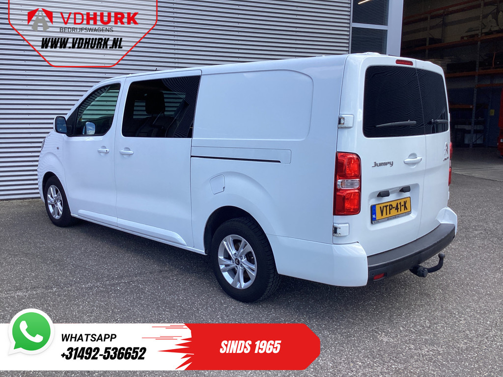 Citroën Jumpy Bestelbus 2.0 HDI 125 pk L3 Dubbel Cabine EXPORT 6 Pers./ 2xSchuifdeur/ Riem.VV/ Betimmerd/ LMV/ PDC/ Cruise/ Trekhaak/ Airco 1