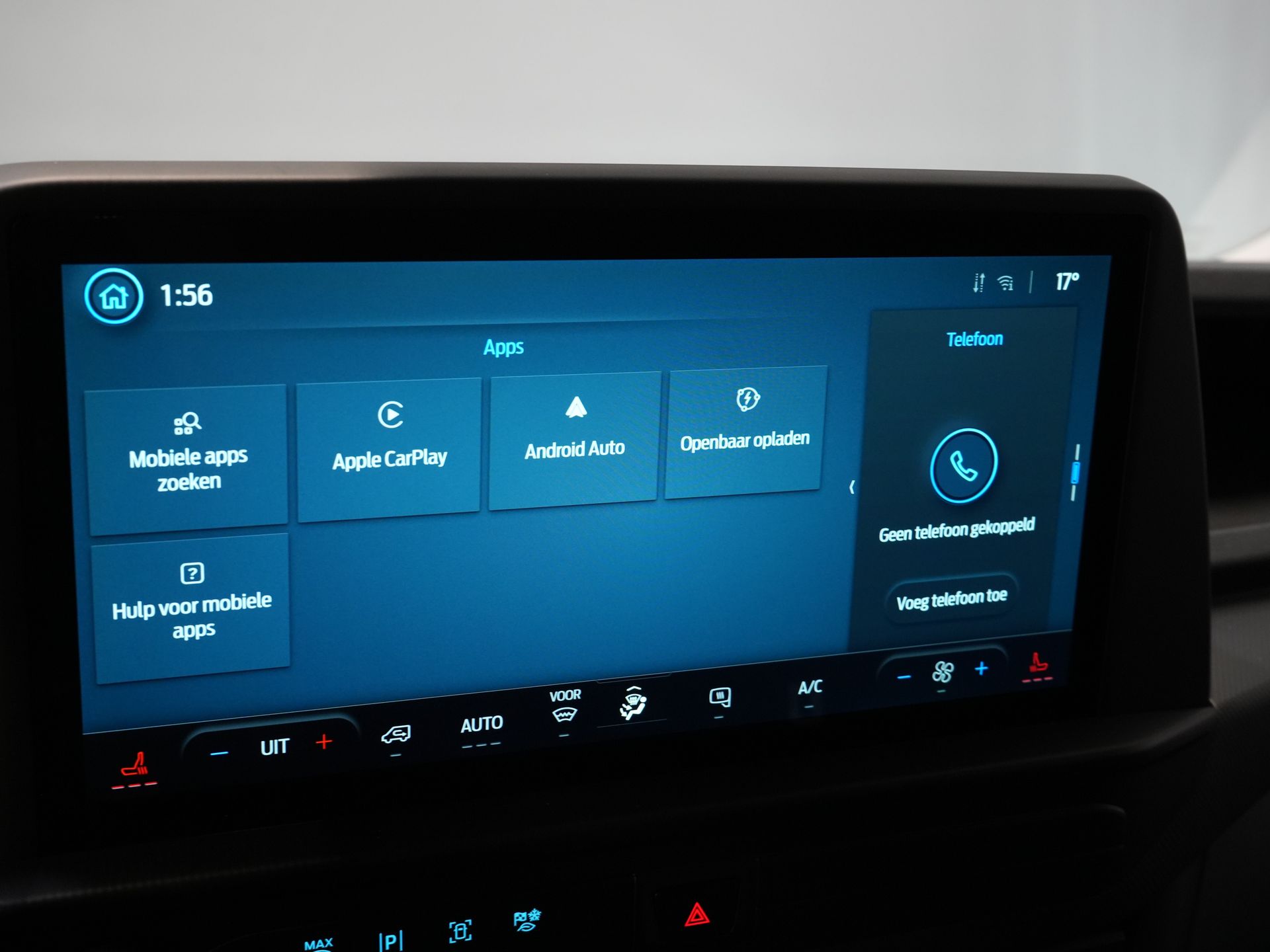 Ford E-Transit Custom Bestelbus 320 Trend 65 kWh 328 km WLTP LED/ Snellader/ Standkachel/ Stoelverw./ Carplay/ Climate/ Camera/ PDC/ Cruise 24
