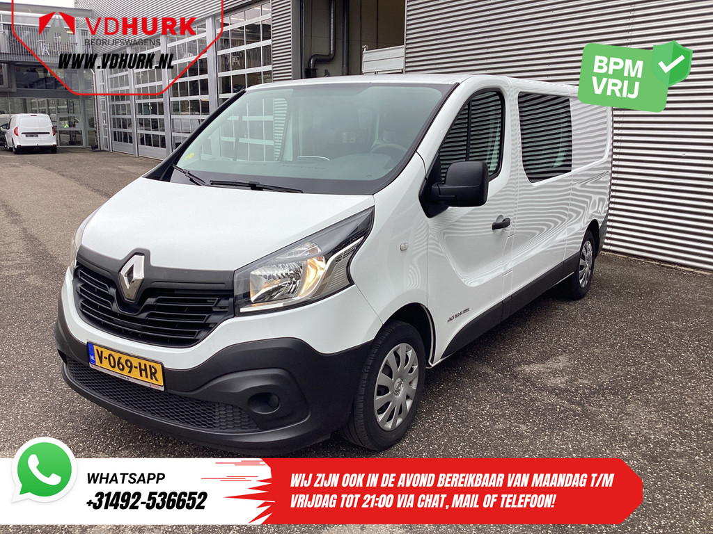 Renault Trafic Bestelbus 1.6 dCi 125 pk L2 DC Dubbel Cabine BPM VRIJ NL Auto/ Camera/ Cruise/ Navi/ Airco/ Trekhaak 6