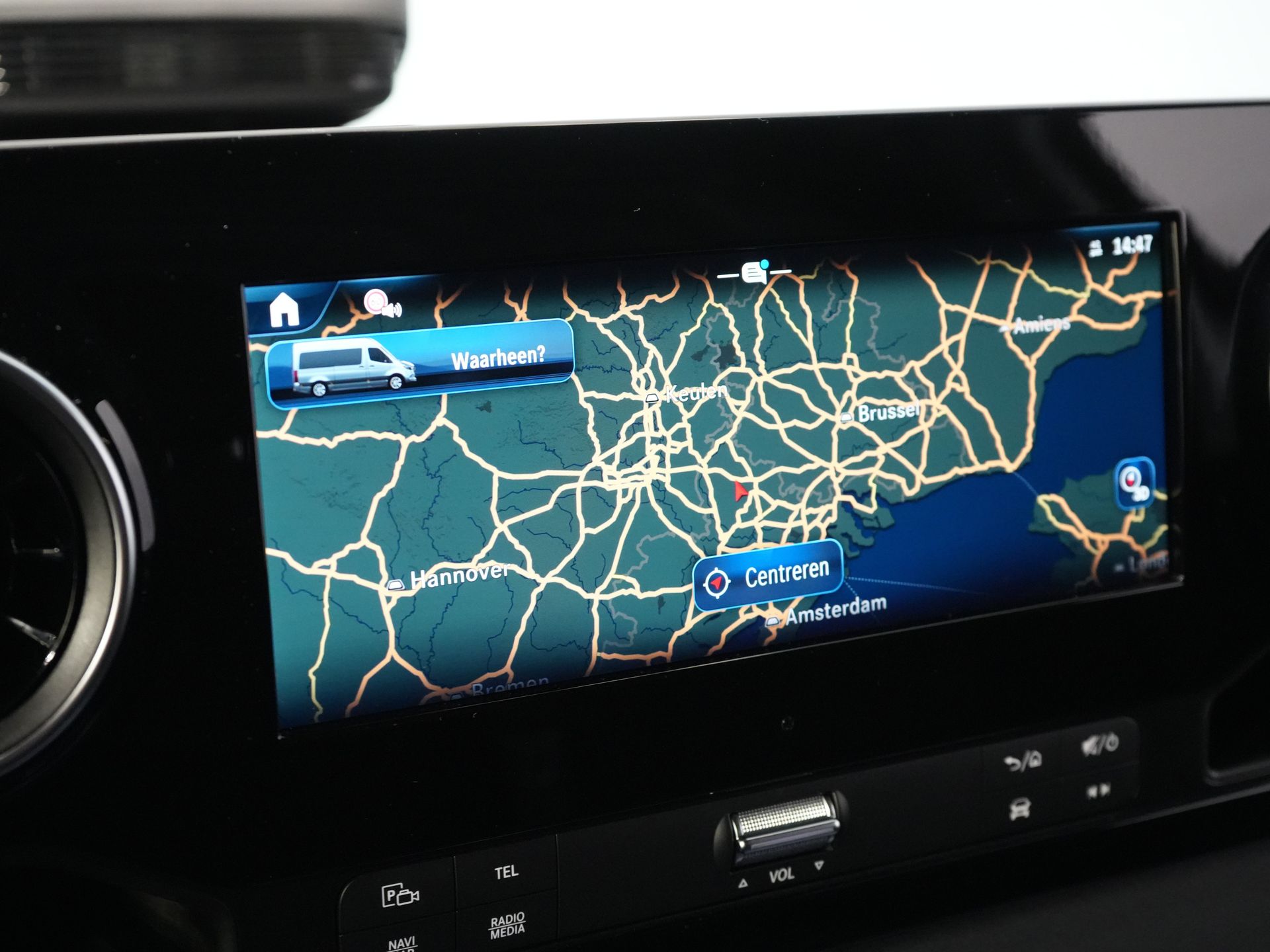 Mercedes-Benz Sprinter Bestelbus 317 CDI Aut. L2H2 BPM VRIJ! LED/ Gev.Stoel/ 270 Gr.Deuren/ Stoelverw./ Navi/ Camera/ PDC/ Cruise/ Airco/ DAB 24