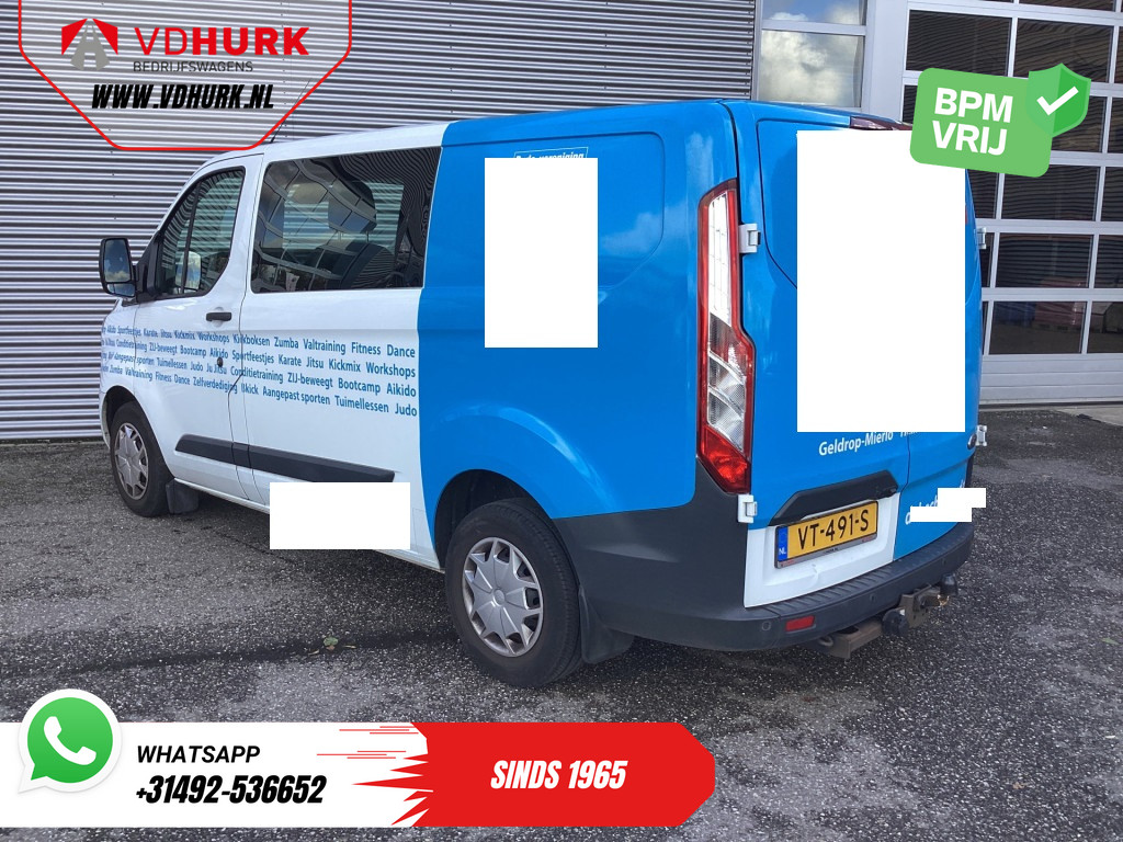 Ford Transit Custom Bestelbus 2.2 TDCI Trend DC Dubbel Cabine EXPORT 6 Pers./ Navi/ Camera/ Cruise/ Airco / PDC V+A/ Trekhaak 1