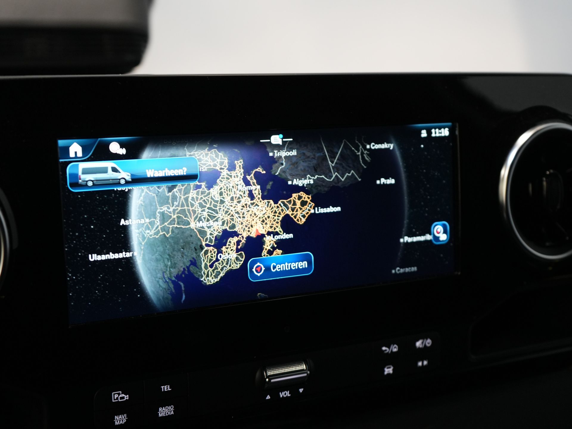 Mercedes-Benz Sprinter Bestelbus 317 CDI Aut. L2H2 BPM VRIJ! Gev.Stoel/ 270 Gr.Deuren/ Stoelverw./ Navi/ Camera/ Cruise/ Airco/ DAB 24