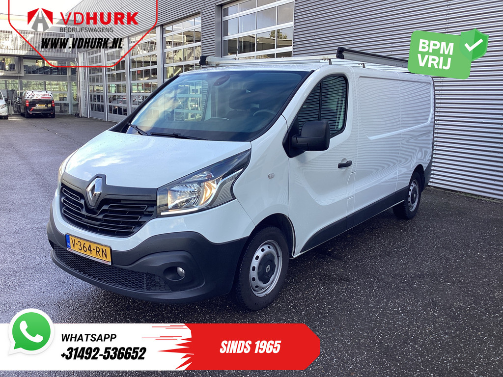 Renault Trafic Bestelbus 1.6 dCi 120 pk L2 BPM VRIJ! NL Auto/ 3 Pers./ Imperiaal/ Navi/ Airco/ Cruise/ PDC/ Trekhaak 5