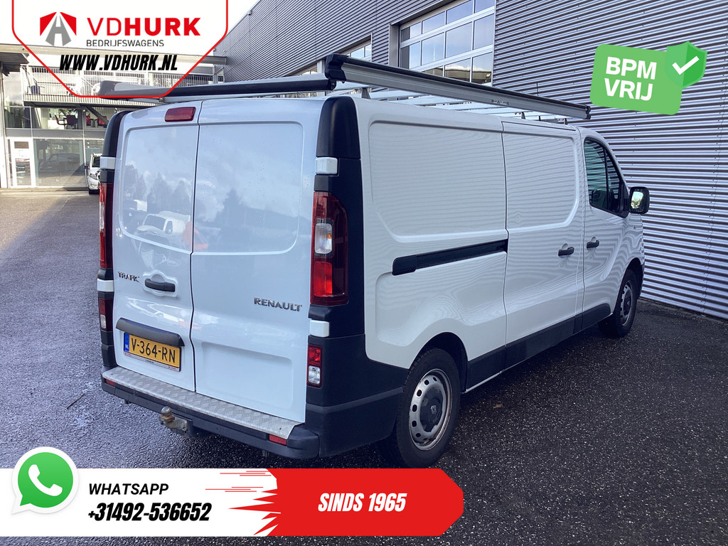 Renault Trafic Bestelbus 1.6 dCi 120 pk L2 BPM VRIJ! NL Auto/ 3 Pers./ Imperiaal/ Navi/ Airco/ Cruise/ PDC/ Trekhaak 6